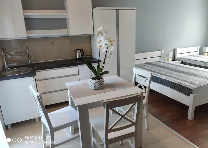 I Biala Hortensja 公寓 尤斯托尼莫斯基